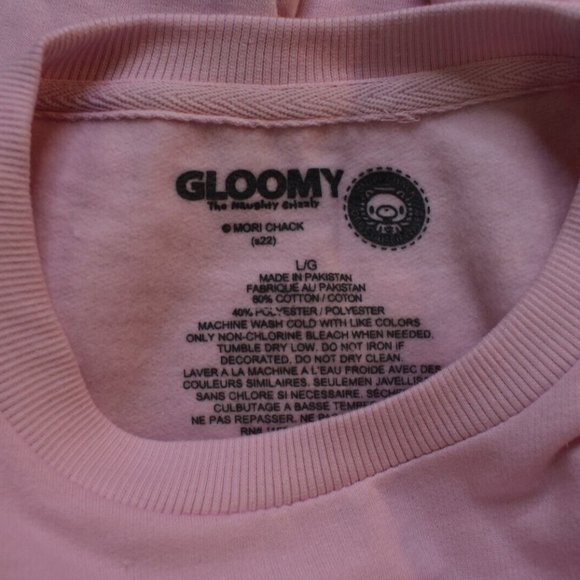 Gloomy Bear Mens Womens Gloomy & Pity Valentine's Sweatshirt New Large - Picture 5 of 5